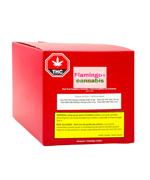 Wyld Real Fruit Raspberry Sativa Gummies Multipack 10X10MG