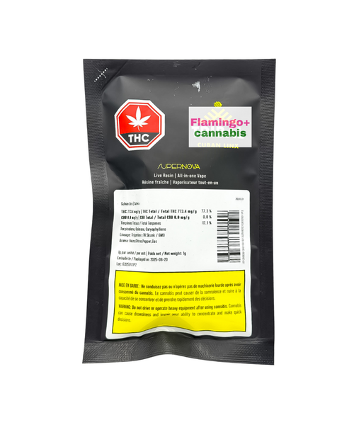 Tribal Cuban Linx Supernova AIO Sativa Disposable 1G