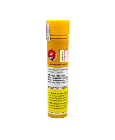 Nugz Nugz Lemon Linx Full Spectrum Sativa Cartridge 1G