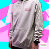 Flamingo+ Oatmeal Hoodie "Pink Kanji Text"