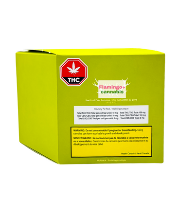 WYLD Wyld Real Fruit Pear 1:1 THC:CBG Hybrid Gummies Multipack 10X10MG