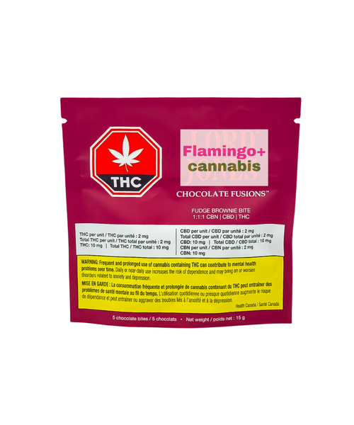 Lord Jones Chocolate Fusions Fudge Brownie Bites 1:1:1 THC:CBD:CBN 5X2MG Indica Edibles