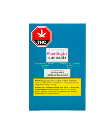 Chowie Wowie Chowie Wowie Balanced Milk Chocolate THC:CBD 1:1 Multipack 4X10MG Hybrid Edibles