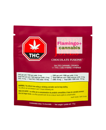 Lord Jones Lord Jones Chocolate Fusions Salted Caramel Crunch 1:1 THC:CBD Hybrid Edible 5X2MG