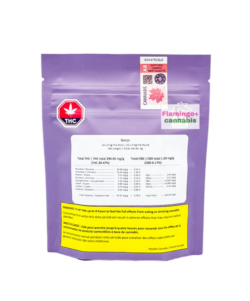 Virtue Cannabis Banjo Sativa Pre-Rolls 10X0.5G