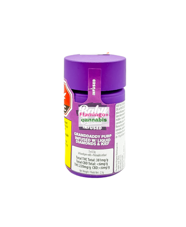 Baby Jeeter Baby Jeeter Granddaddy Purp Infused Indica Pre-Rolls 5x0.5G