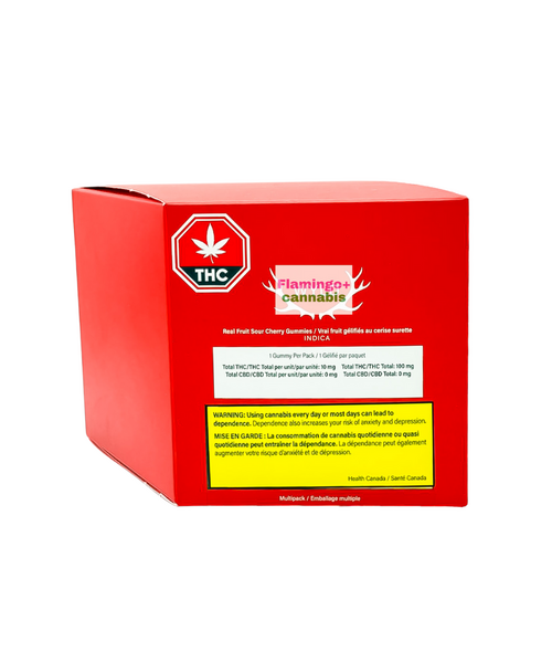 Wyld Real Fruit Sour Cherry Indica Gummies Multipack 10X10MG