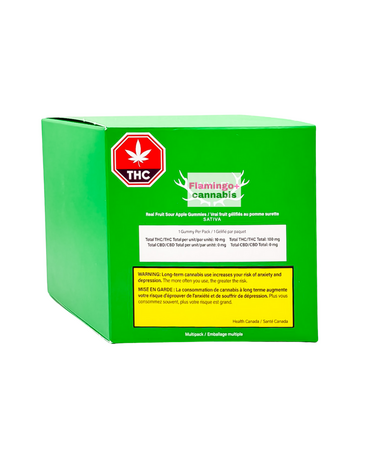 WYLD Wyld Real Fruit Sour Apple Sativa Gummies Multipack 10X10MG