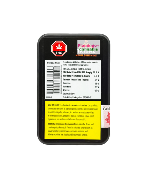 Tribal Neon Sunshine Live Resin Hybrid Cartridge 1G