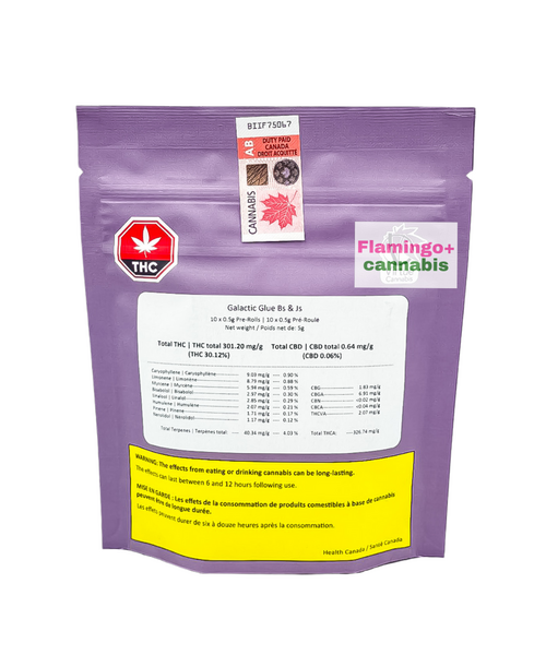 Virtue Cannabis Galactic Glue B's & J's Sativa Pre-Rolls 10X0.5G