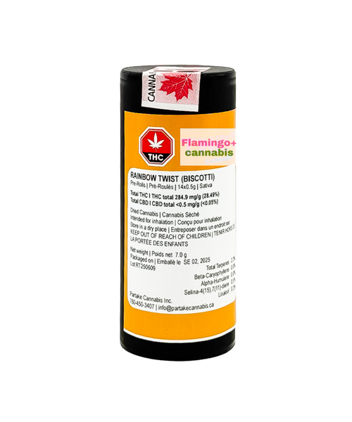 Twist Cannabis Rainbow Twist Sativa Pre-Rolls 14X0.5G