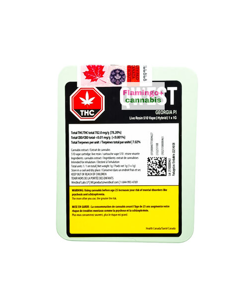 Qwest Georgia Pie Live Resin Hybrid Cartridge 1G