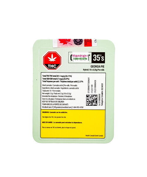 Qwest 35's Georgia Pie Hybrid Pre-Rolls 10X0.35G