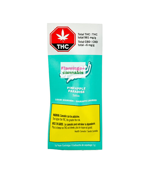 Spinach Pineapple Paradise Liquid Diamonds Sativa Cartridge 1G