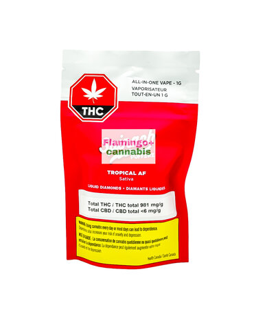 Spinach Spinach Tropical AF Liquid Diamonds Sativa Disposable 1G