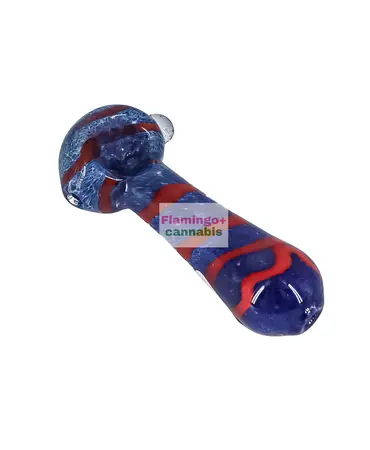 UNBRANDED 3.5" Bold Striation Glass Pipe Assorted