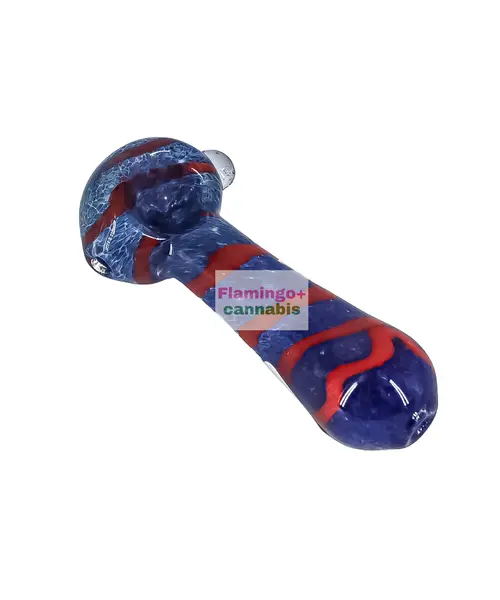 3.5" Bold Striation Glass Pipe Assorted