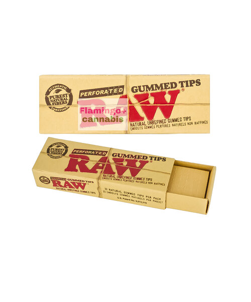 RAW Gummed Perforated Tips (33pk)