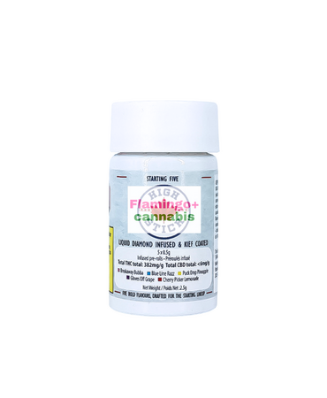 High Stick High Stick Starting Five Liquid Diamond Infused Variety Pack Pre-Rolls 5X0.5G