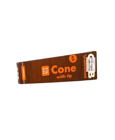 OCB OCB Virgin Unbleached 1 1/4" Cones 6 Pack