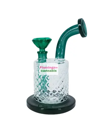 smoke arsenal Arsenal 7.5" Crystal Cut Barrel Water Pipe Teal