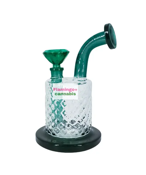 Arsenal 7.5" Crystal Cut Barrel Water Pipe Teal