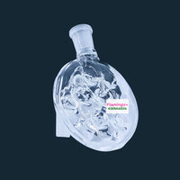 Tau Glass Swiss Swirl Ash Catcher 14mm 45 Degree