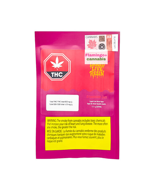 Ness Strawberry Jack Liquid Live Resin Sativa Cartridge 1G