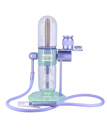 Stündenglass Stündenglass x Khalifa Glass Gravity Bong V2 Violet Sky/Mints