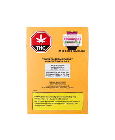 XMG XMG Tropical Cream Float Hybrid Carbonated THC Beverage Multipack 4X10MG