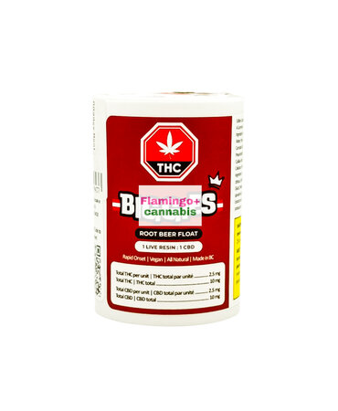 Biggies Biggies Root Beer Float 1:1 CBD:THC Hybrid Gummies 4X2.5MG