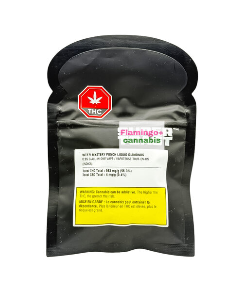 Super Toast WTF!? Mystery Punch Liquid Diamond Indica Disposable 0.95G