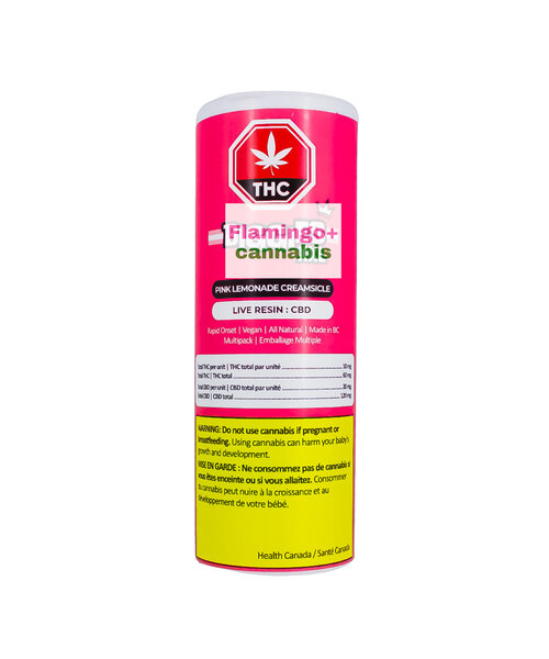 Biggies Pink Lemonade Creamsicle 1:2 THC:CBD Hybrid Gummies Multipack 6X10MG