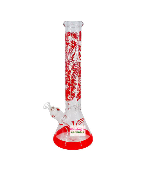 Legendary Glass 16" 7mm Floral Mist Beaker Bong