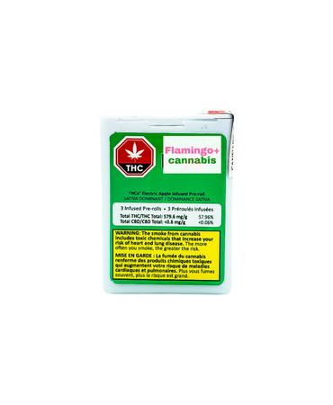 Weed Me Weed Me Max Electric Apple THCA Diamond Infused Sativa Pre-Rolls 3X0.5G