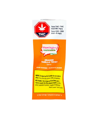 Spinach Spinach Orange Vanilla Twist Liquid Diamonds Sativa Cartridge 1G