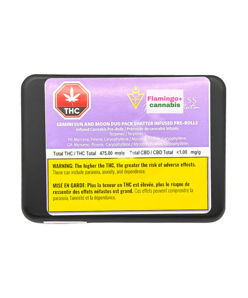 High Priestess Gemeni Sun and Moon Duo Pack Shatter Infused Hybrid Variety Pack Pre-Rolls 2X0.75G