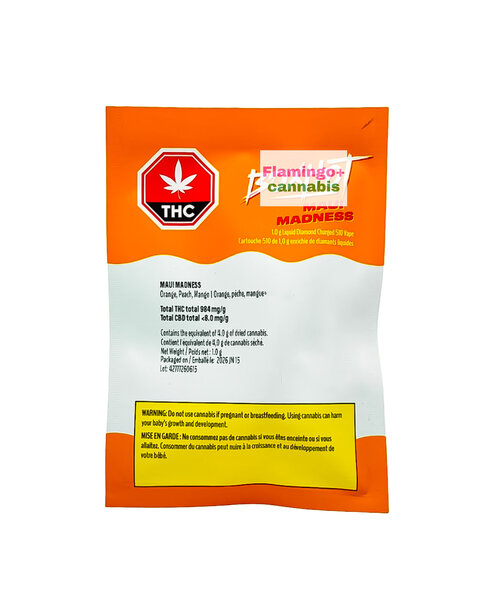 Boxhot Maui Madness Liquid Diamond Sativa Cartridge 1G