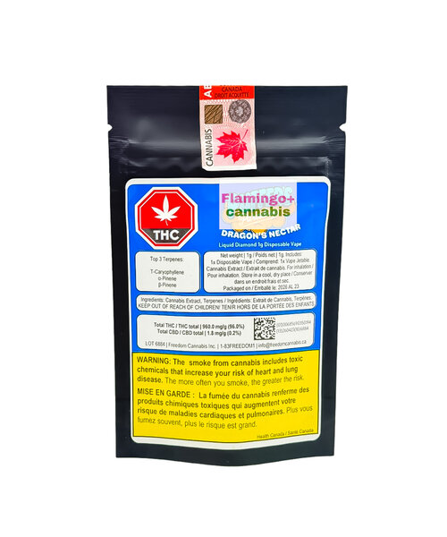 Puffers Paradise Dragons Nectar Liquid Diamond Hybrid Disposable 1G