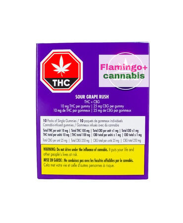 Wana Wana Sour Grape Rush Sativa Gummy Multipack 10X10MG