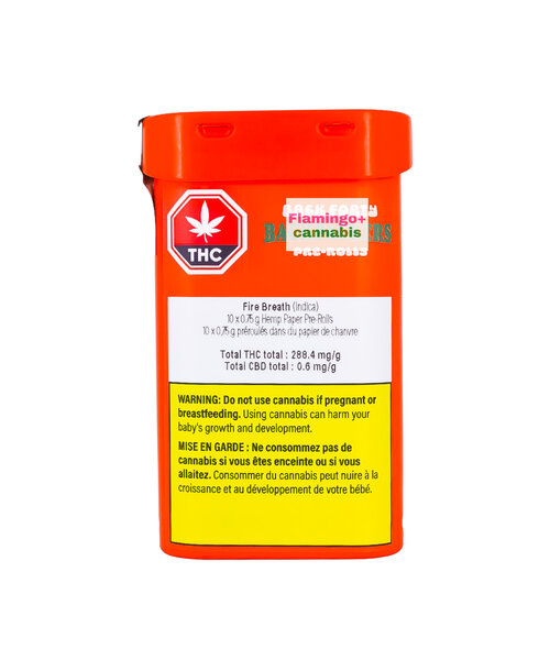 Back Forty Backpackers Fire Breath Indica Pre-Rolls 10X0.75G