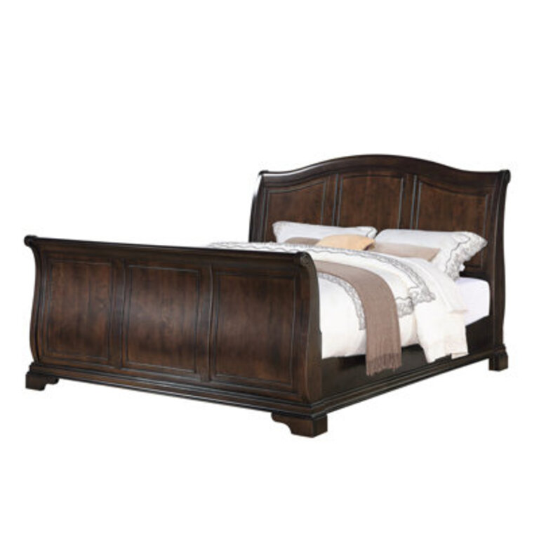 Altigarron Solid Wood Sleigh Bed
