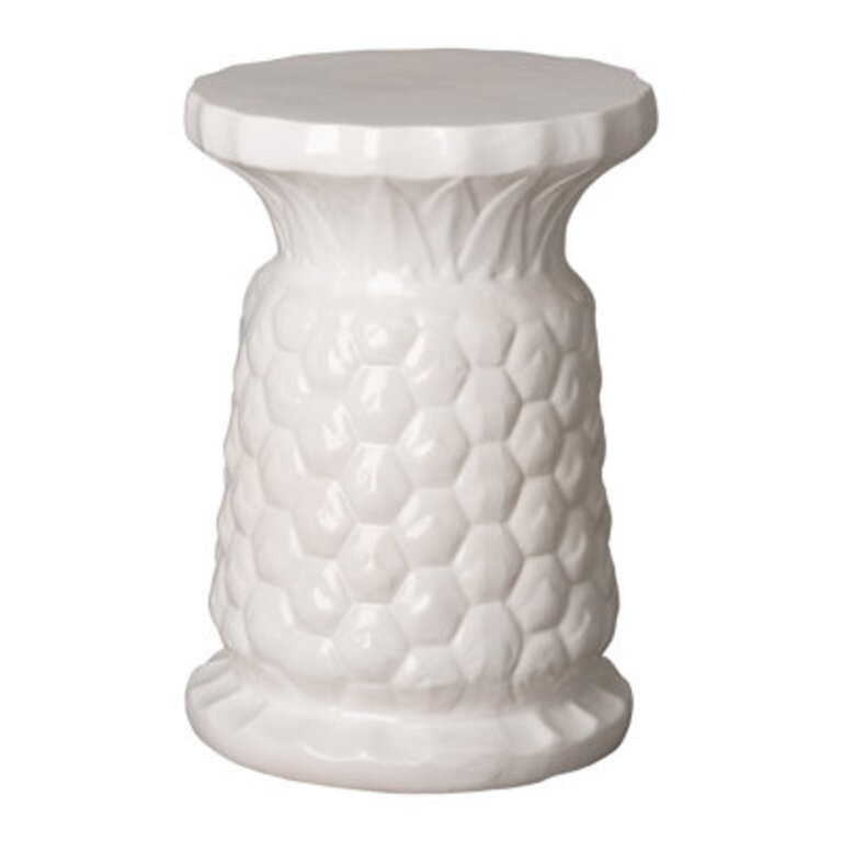 Shellson Ceramic Accent Stool
