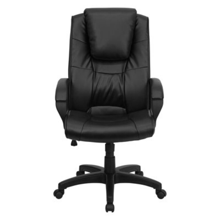 High Back LeatherSoft Executive Swivel Office Chair w/Oversized Headrest