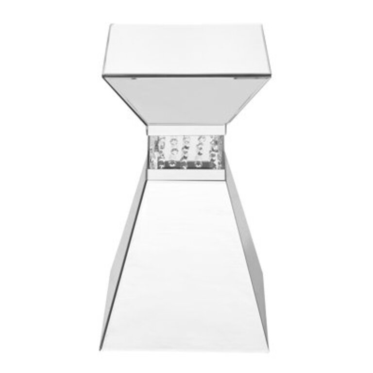 Stingley Mirrored Glass Top End Table