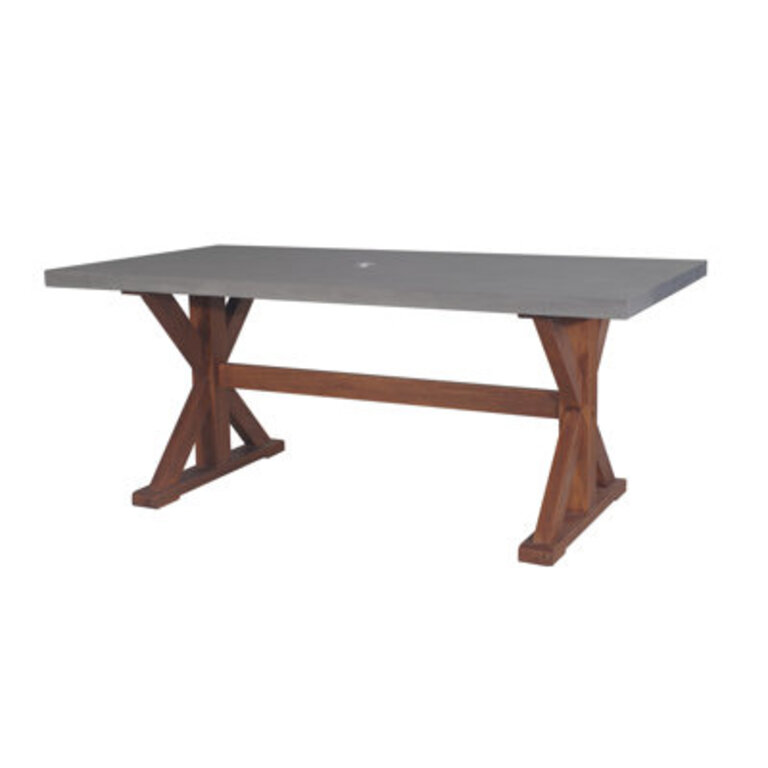Fleur 74" Wooden Dining Table