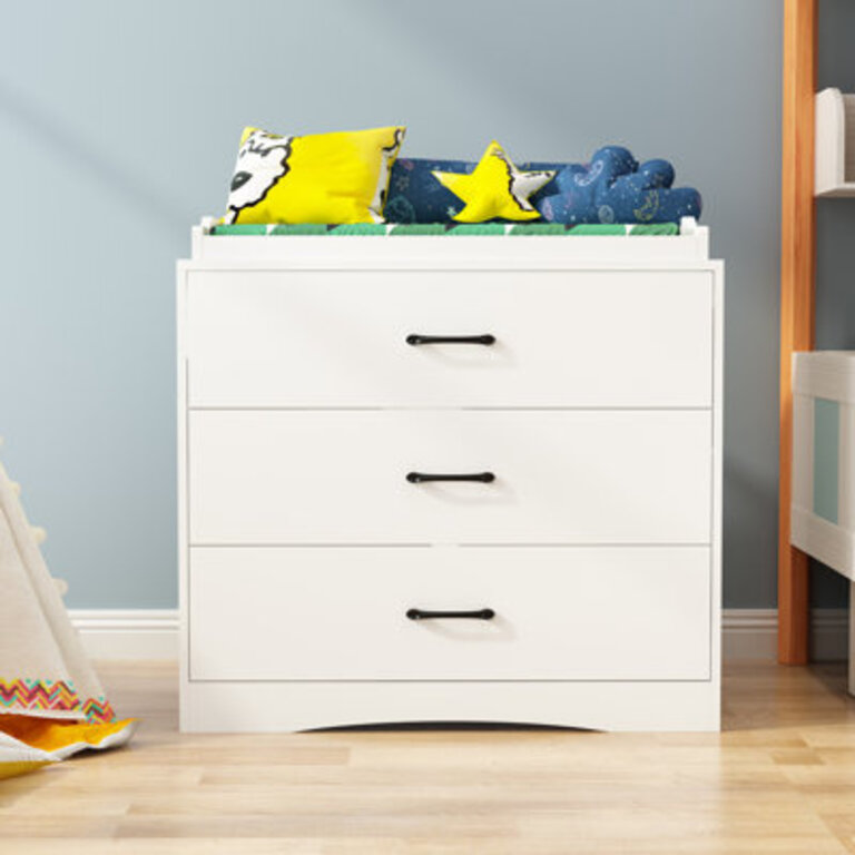 3 Drawers Changing Table Dresser