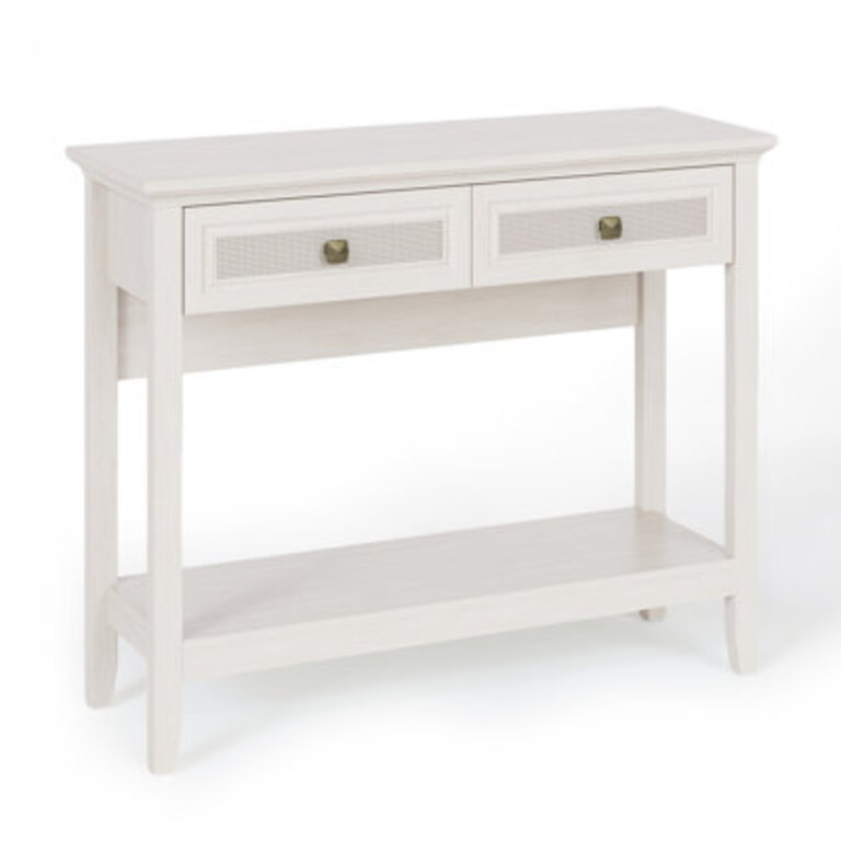 Baksi 39.3" Natural Rattan Console Table