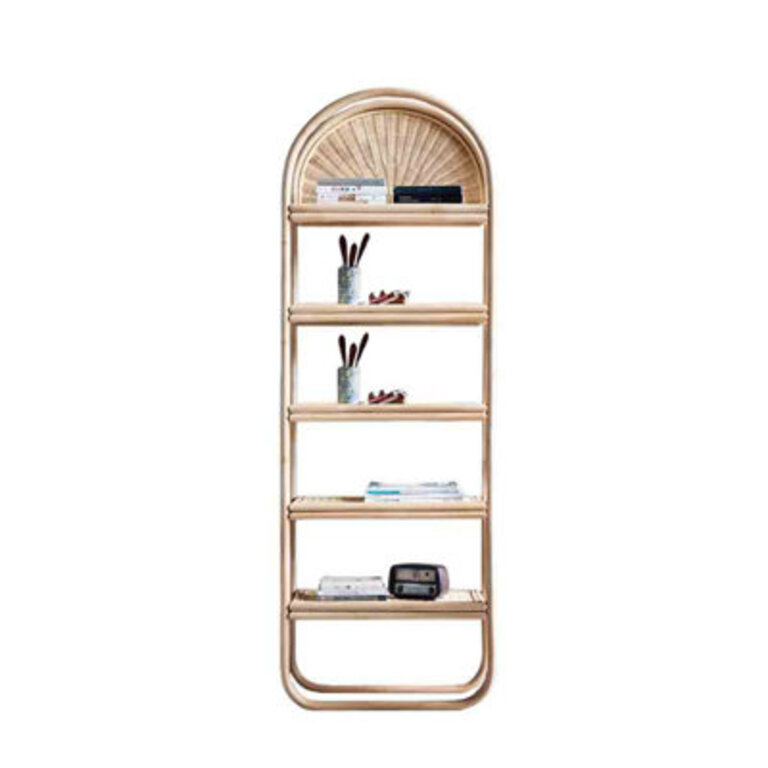 Nordic Minimalist Whole Rattan Bookcase Bookcase