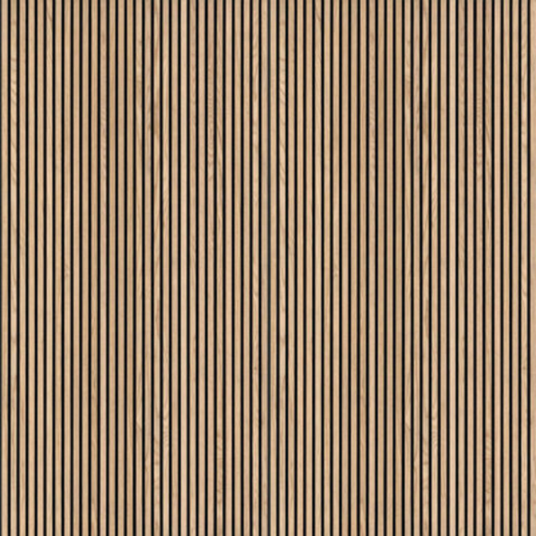 SereniSlats 94.5 In. x 9.5 In. 3D Fluted Wood Slat Acoustic Sound Absorbing Wall Paneling